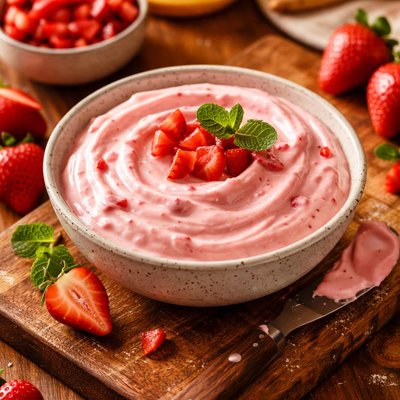 Image of Strawberry Cream Cheese Glaze
