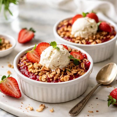 Image of Strawberry Crisp for Two