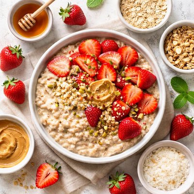 Image of Vegan Strawberry Delight Oatmeal