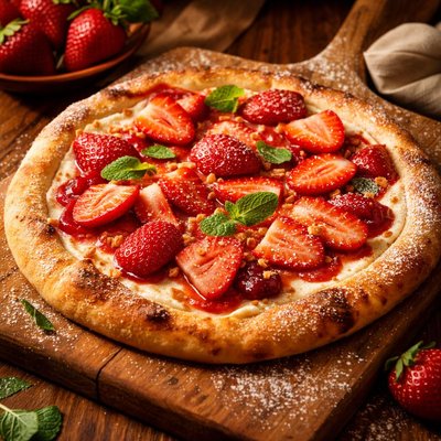 Image of Strawberry Dessert Pizza