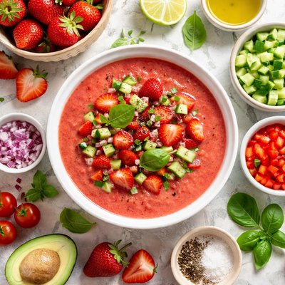 Image of Strawberry Gazpacho