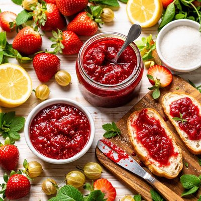 Image of Strawberry Gooseberry Jam
