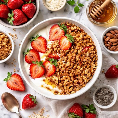 Image of Strawberry Granola Crunch Clean Eating