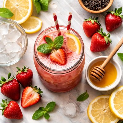 Image of Strawberry Iced Tea Smoothie