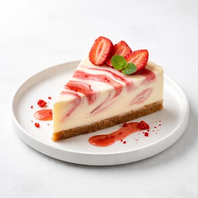 Image of Strawberry Marbled Cheesecake
