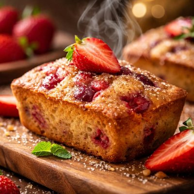 Image of Strawberry Mini Loaf Bread