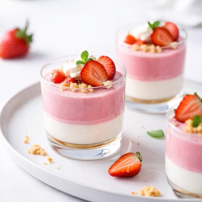 Image of Strawberry Mousse Parfaits