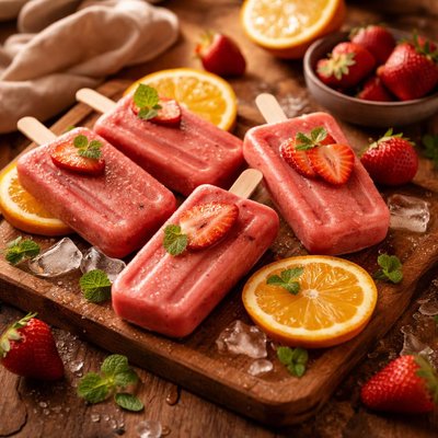 Image of Strawberry Orange Pops