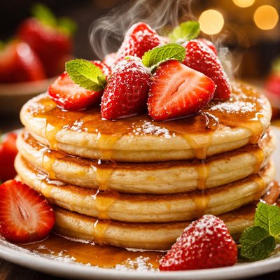 Image of Strawberry Pancakes