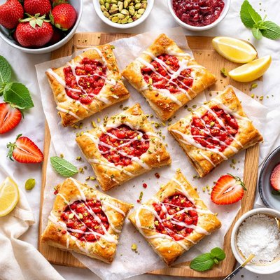 Image of Vegan Strawberry Pastry