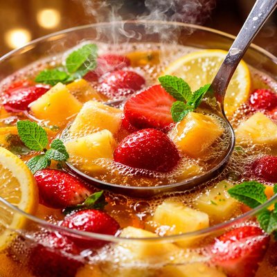 Image of Strawberry Pineapple Champagne Punch