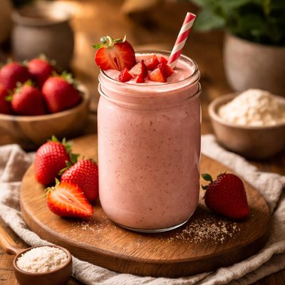 Image of Low Fat Strawberry Protein Shake