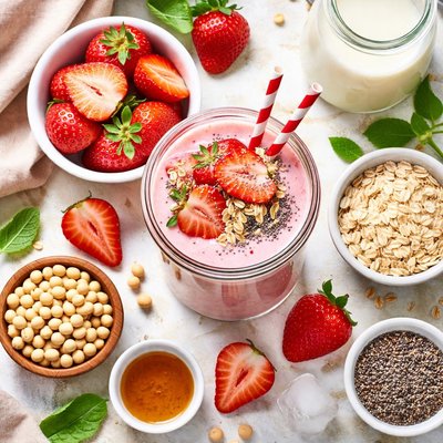 Image of Strawberry Soy Smoothie