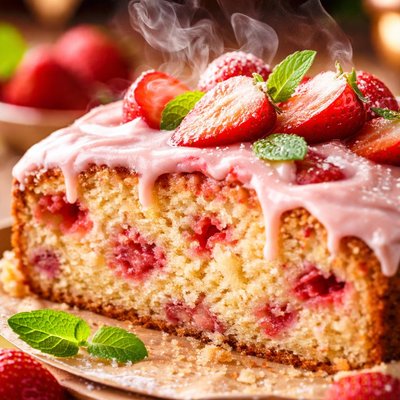 Image of Strawberry Yogurt Cake