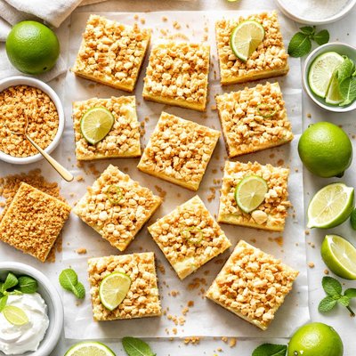Image of Streusel Topped Key Lime Squares