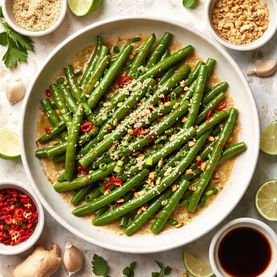 Image of String Green Beans with Sesame Sauce