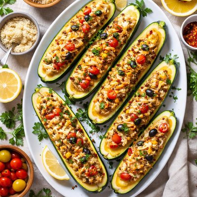 Image of Stuffed Courgettes