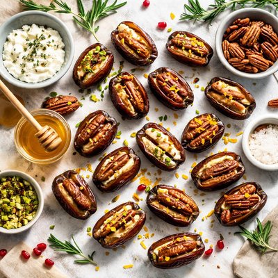 Image of Stuffed Dates with Almonds or Pecans
