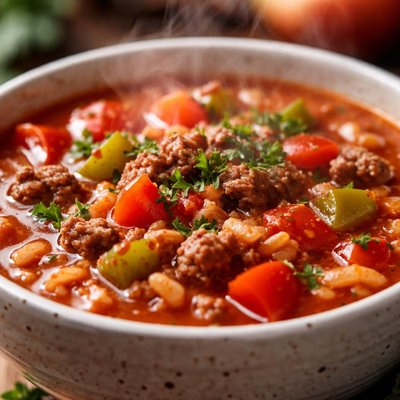 Image of Vegetarian Stuffed Pepper Soup