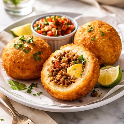 Image of Stuffed Potatoes Papas Rellenas Colombia
