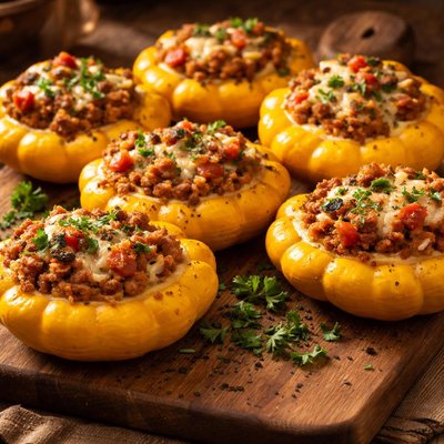 Image of Stuffed Sunburst Pattypan Squash