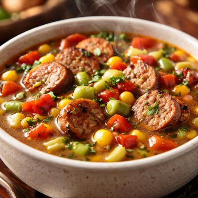 Image of Succotash Sausage Soup
