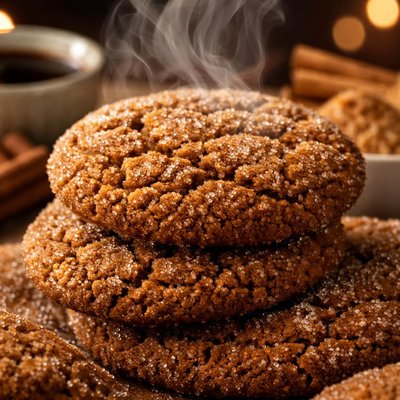 Image of Sugar Coated Molasses Cookies