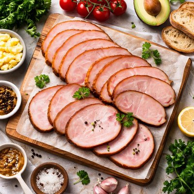 Image of Sugar Cured Smoked Pork Loin Canadian Bacon