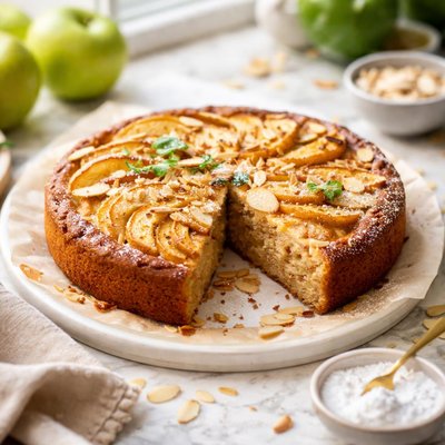 Image of Sugar Free Apple Almond Cake