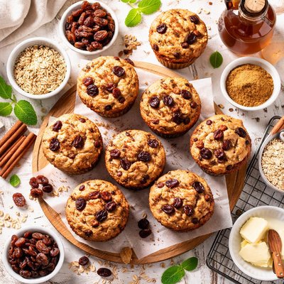 Image of Sugar Free Cinnamon Raisin Muffins