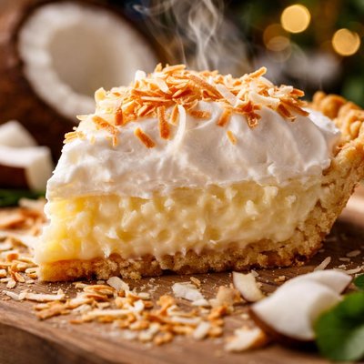 Image of Sugar Free Coconut Cream Pie Diabetic