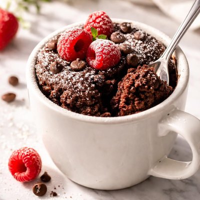 Image of Sugar Free Egg Free and Fat Free Chocolate Mug Cake