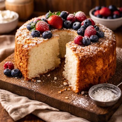 Image of Sugar Free Gluten Free Angel Food Cake