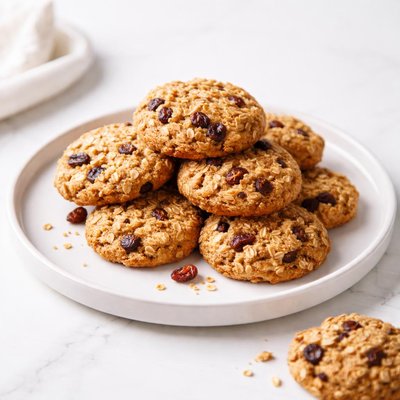 Image of Sugar Free Gluten Free Oatmeal Raisin Cookies