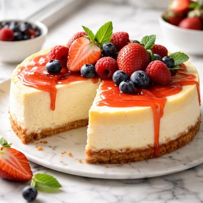 Image of Sugar Free New York Style Cheesecake Stevia