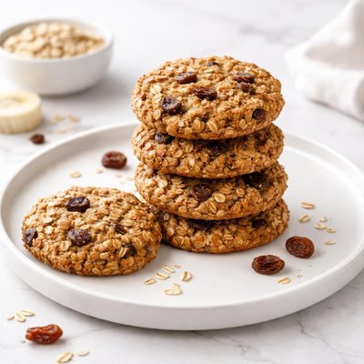 Image of Sugar Free Oatmeal Banana Raisin Cookies