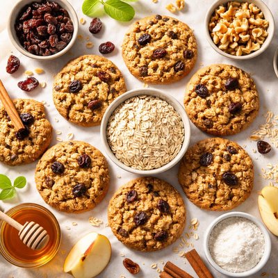 Image of Sugar Free Oatmeal Raisin Cookies