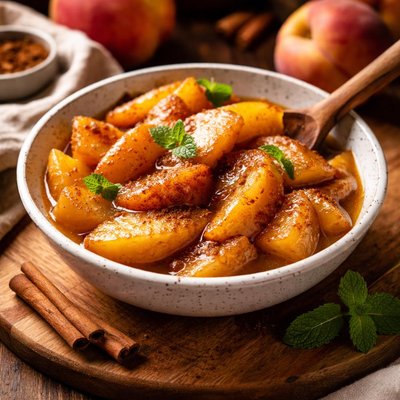 Image of Sugar Free Slow Cooker Peaches