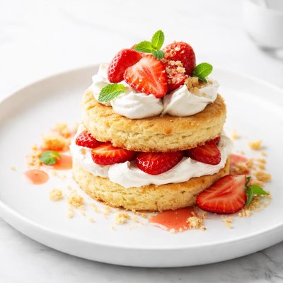 Image of Sugar Free Strawberry Shortcake Dessert