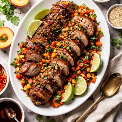 Image of Sugar N Spice Pork Tenderloin from the James Beard House