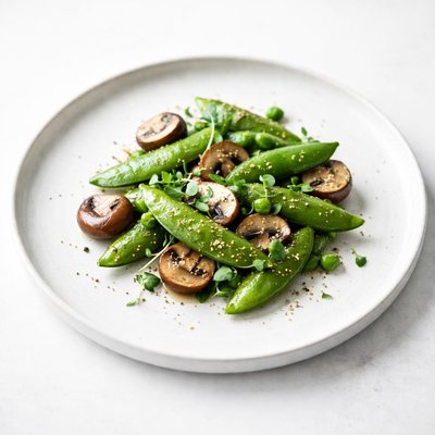 Image of Sugar Snap Peas Mushrooms