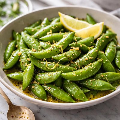 Image of Sugar Snap Peas with Lemon Butter