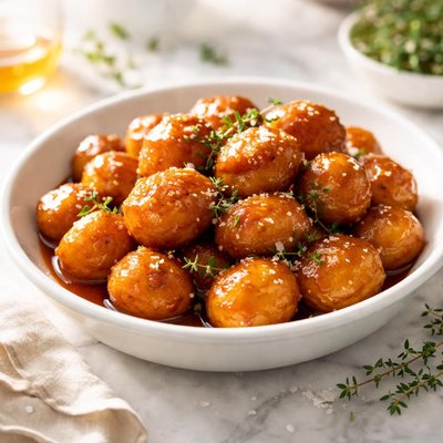 Image of Sukkerbrunede Kartofler Swedish Caramelized Potatoes
