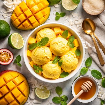 Image of Sultry Summer Mango Sorbet