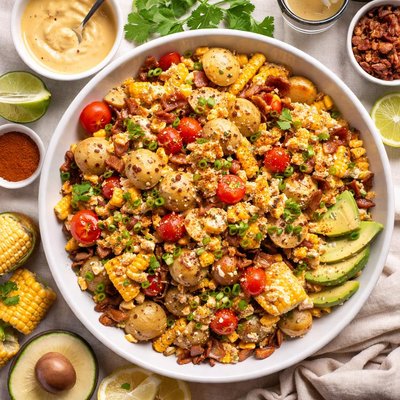 Image of Summer Bbq Potato Salad with Chipotle Dressing