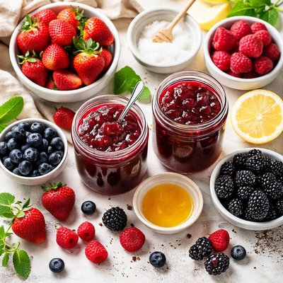 Image of Summer Berry Jam No Pectin