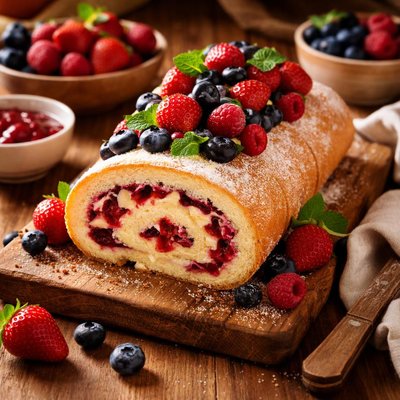 Image of Summer Berry Roll