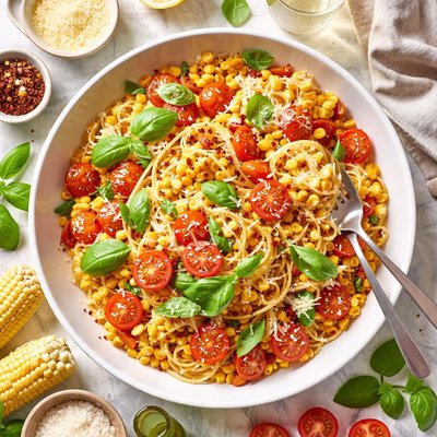 Image of Summer Corn and Tomato Pasta