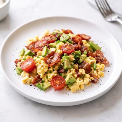Image of Summer Egg and Bacon Scramble