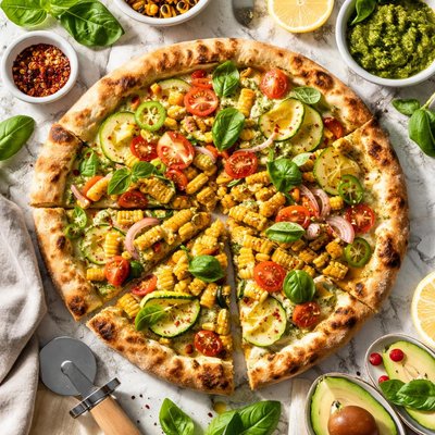 Image of Summer Sweet Corn Pizza